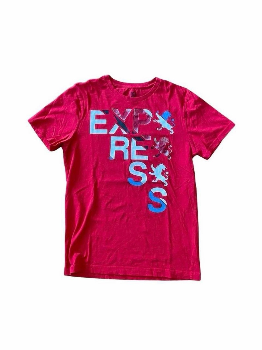 Y2K Express Red Graphic Tee M